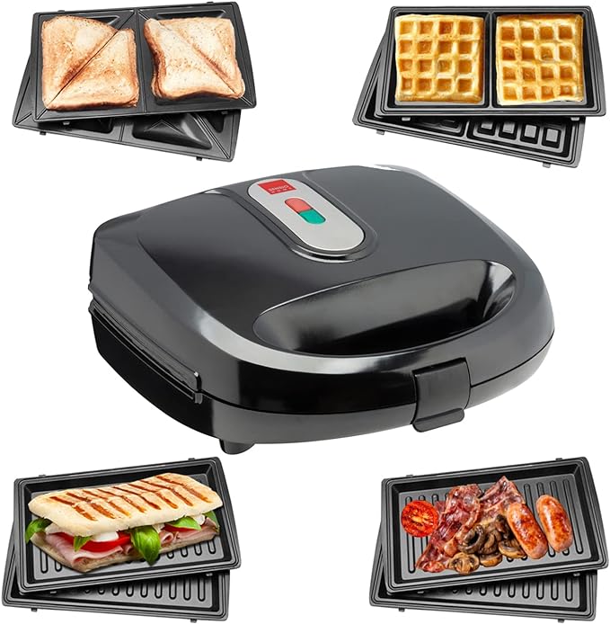 3-in-1 Waffle, Sandwich, Panini Maker