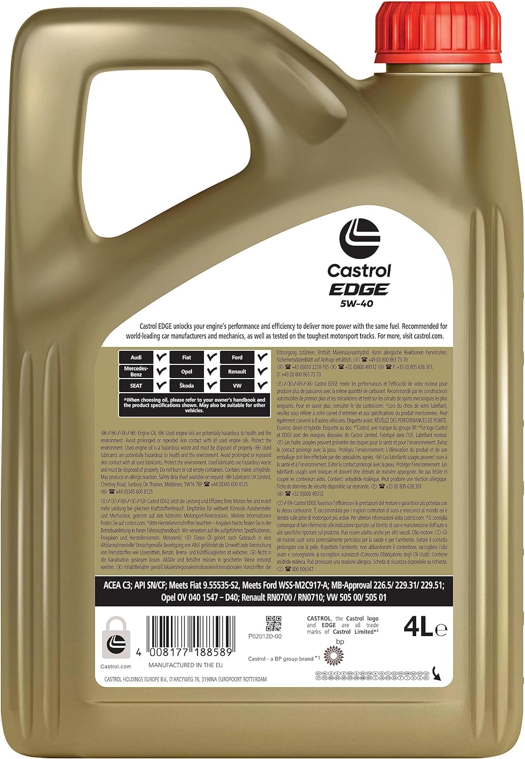 Castrol EDGE 5W-40 Car Engine Oil